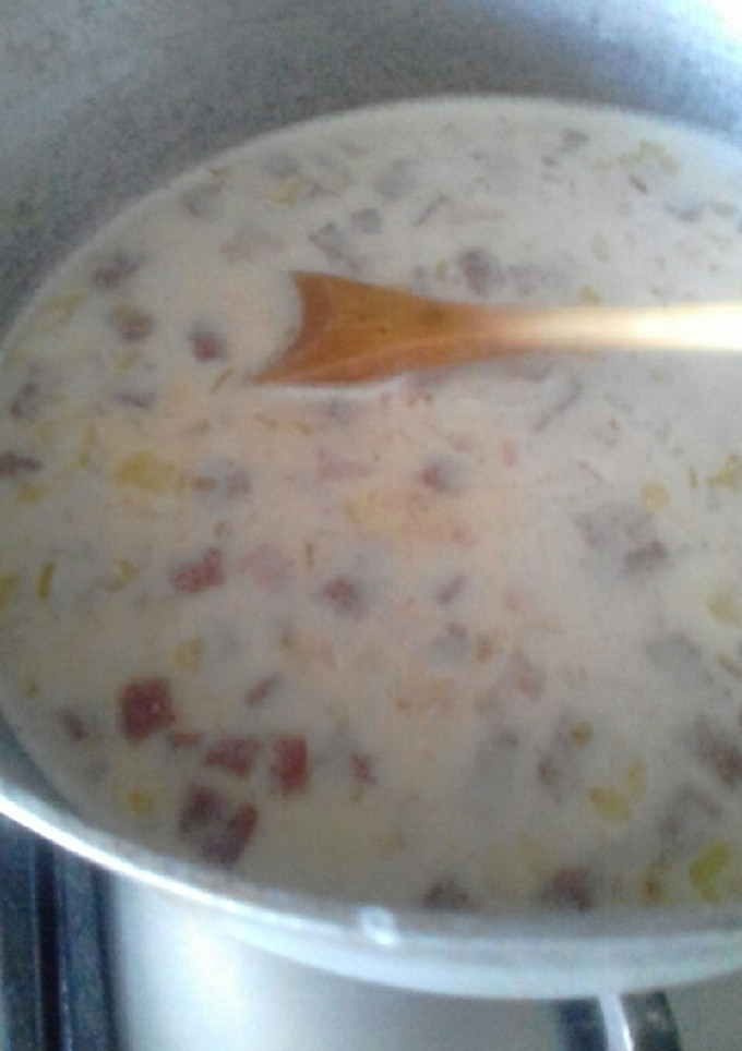 Una foto de Salsa Alfredo sin crema de leche