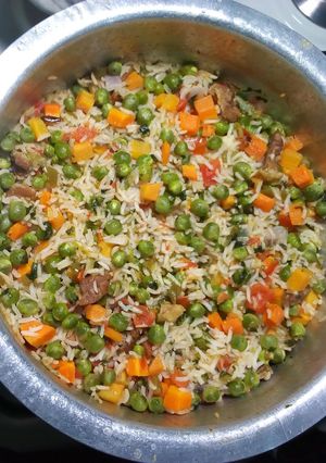 A picture of Peas rice.