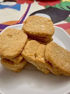 รูปของ คุกกี้เนยอัลมอนด์คีโต หม้อทอดไร้น้ำมัน