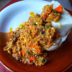 A picture of Garden egg sauce.