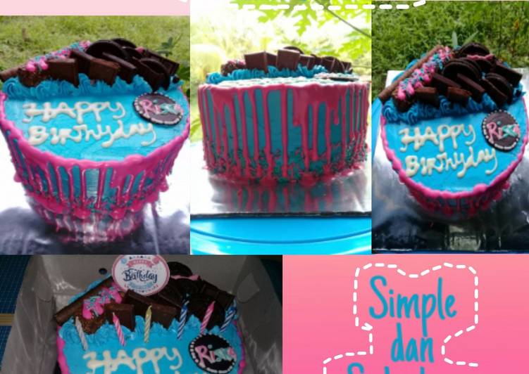Cake Ulang Tahun Simple dan Sederhana🎂