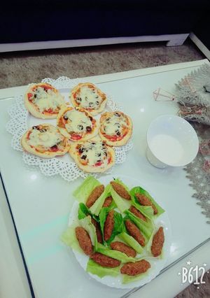 صورة لوصفة بيتزا 🍕 بالخضار