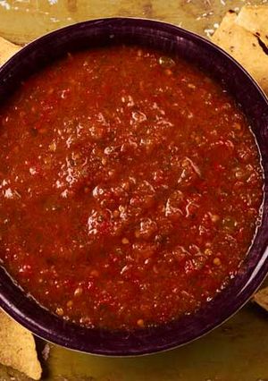 A picture of Homemade Restaurant Style Salsa.