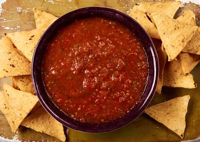 Homemade Restaurant Style Salsa