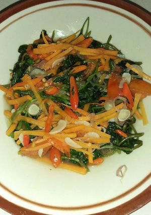 Foto resep Tumis kangkung wortel
