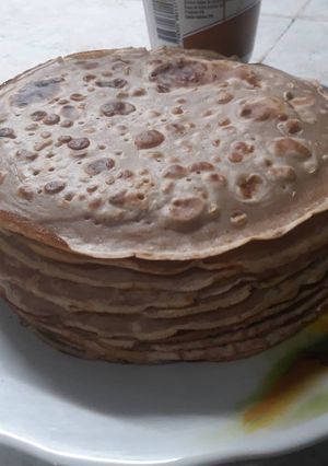 Una foto de Panqueques de chocolate