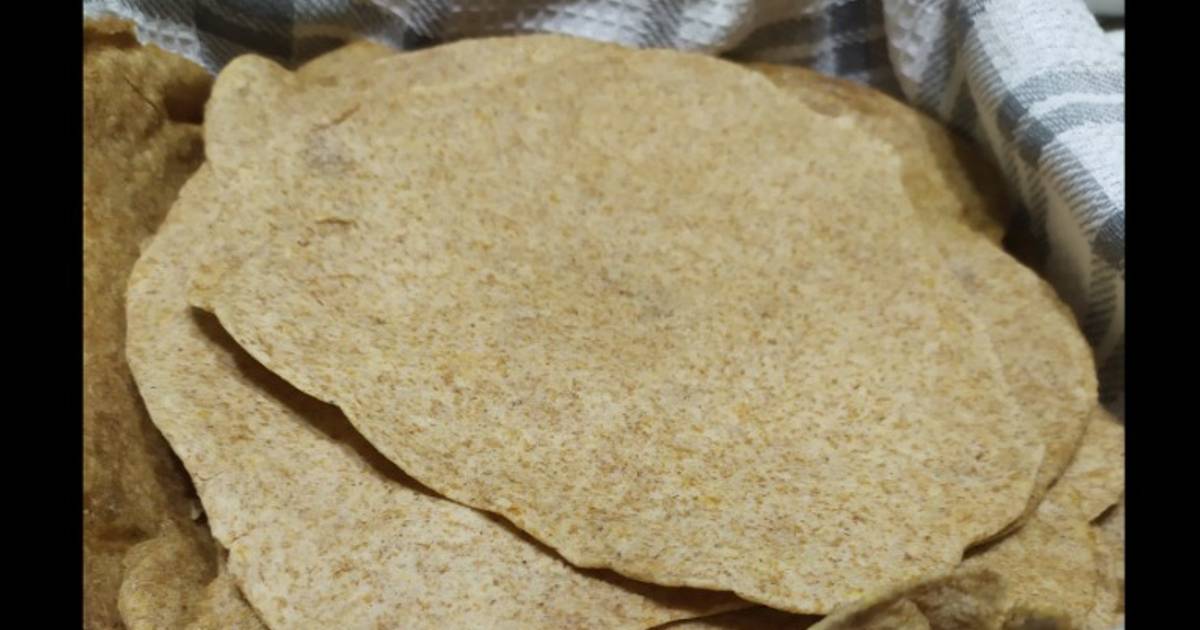 Tortillas/Tacos/Rapiditas de harina integral Receta de Carolina Cookpad