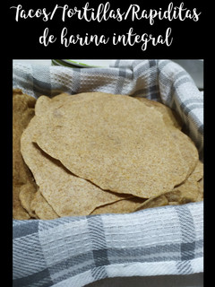 Una foto de Tortillas/Tacos/Rapiditas de harina integral
