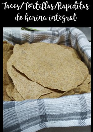 Una foto de Tortillas/Tacos/Rapiditas de harina integral