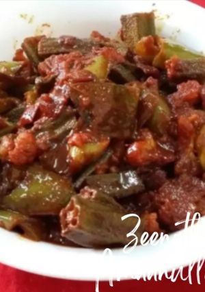 A picture of Chilli Bhindi and Gobhi.