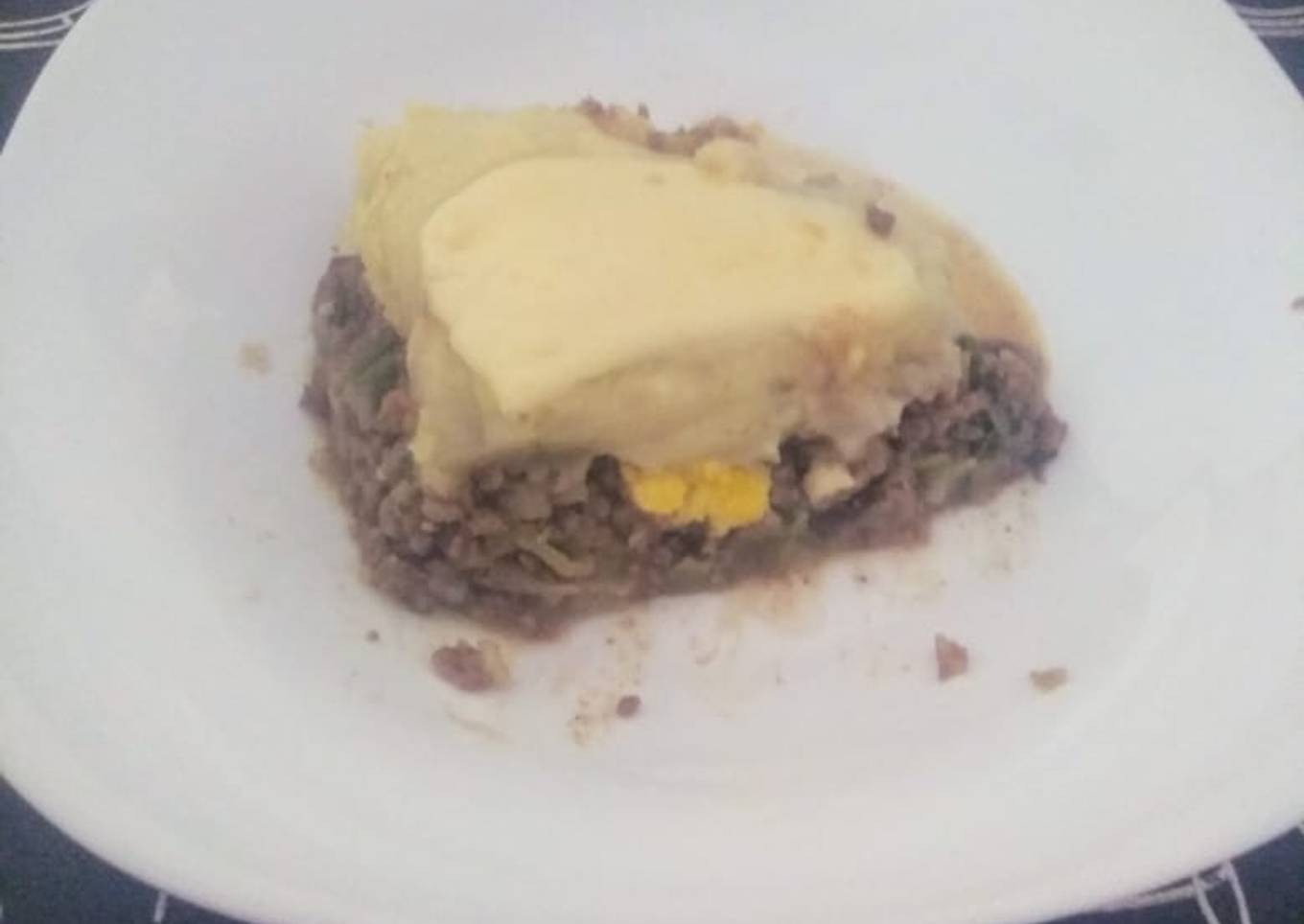 Pastel de carne y papas