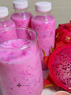 Foto resep Jelly Milk Lumut Buah Naga