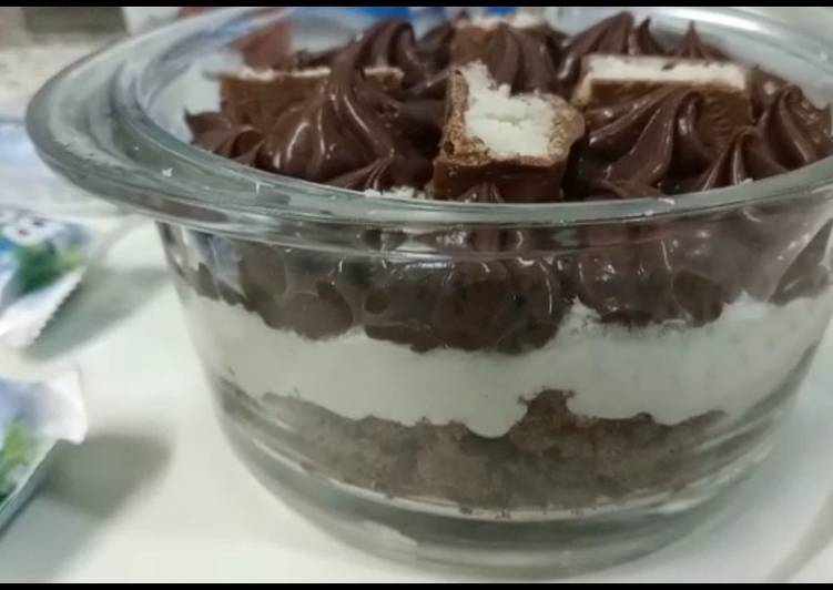 Bounty chocolate dessert|| Snow White frosting dessert