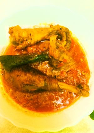 A picture of Simple kuku kienyeji stew 🍲.