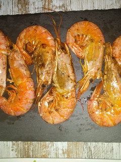 Una foto de Langostinos a la plancha