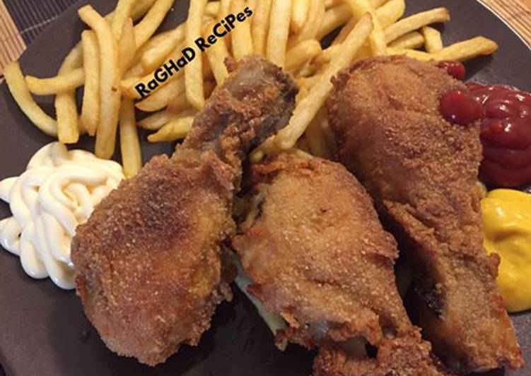دجاج مقلي مقرمش .. Fried chicken