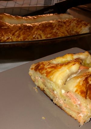 Une photo de Feuilleté au saumon