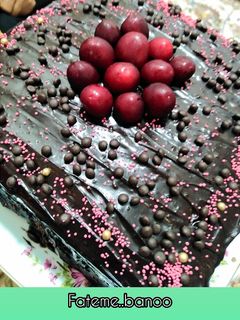عکسی از دستور کیک خیس شکلاتی🍫