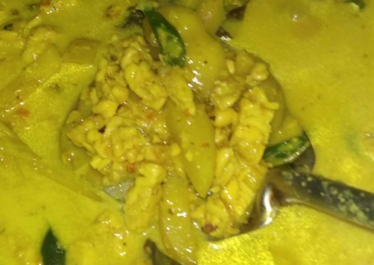 Sayur kuning tempe kentang