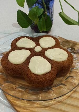 عکسی از دستور کیک شیر چای رژیمی وسالم☕