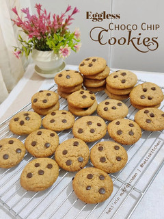 Foto resep Eggless Choco Chip Cookies