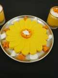 मँगो चीज केक (mango cheese cake recipe in marathi)