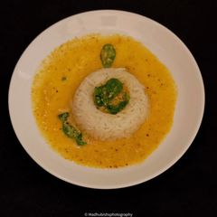 A picture of Methi Rasam.