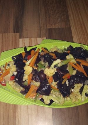 Foto resep Tumis jamur kuping + sayuran