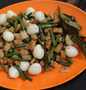 Cara Mudah Membuat Resep Tumis kacang panjang tempe telur puyuh yang Lezat Anti Ribet, Lezat Sekali