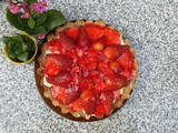 Tarta integral de frutillas