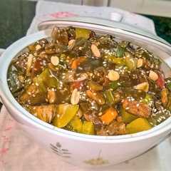 Una foto de Pollo al kung pao comida china