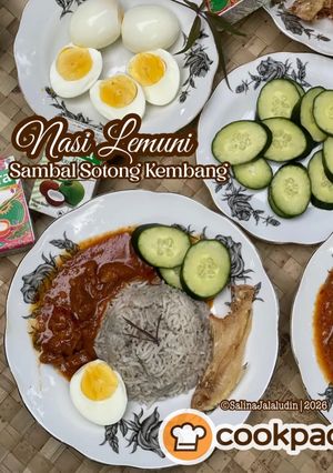 Gambar Nasi Lemuni Sambal Sotong Kembang