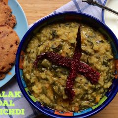 A picture of Dal Palak Khichdi.
