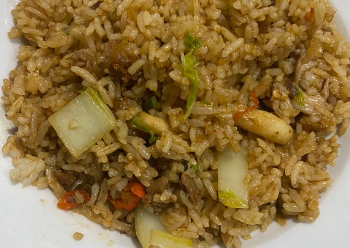 Nasi Goreng Jamur Daging Sapi