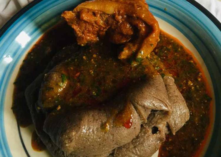 Recipe of Ultimate Amala and ewedu