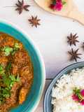 Indisches Curry Chettinad mit Jasminreis