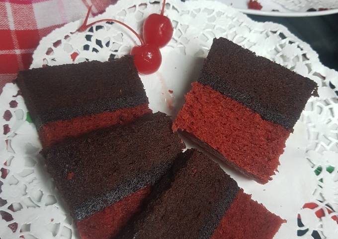 Brownis kukus coklat redvelvet