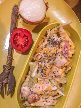 Langkah Mudah untuk Menyiapkan Resep  Salad sayur simple yang Lezat, Enak Banget