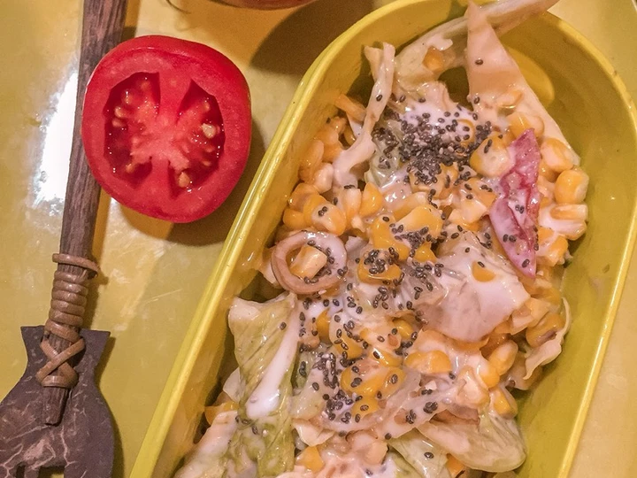 Langkah Mudah untuk Menyiapkan Resep  Salad sayur simple yang Lezat, Enak Banget