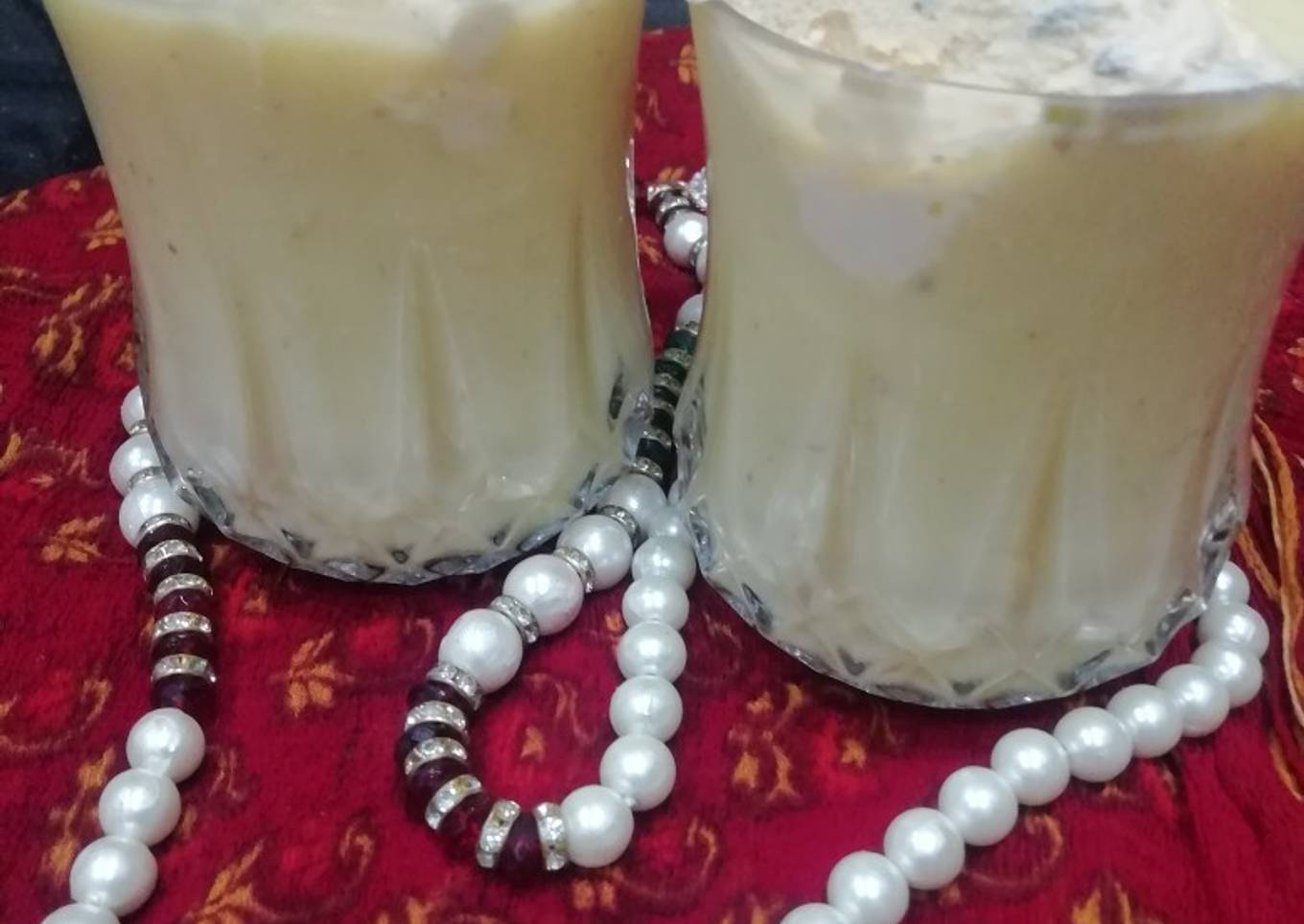 Mango Thandai Shake with ice cream