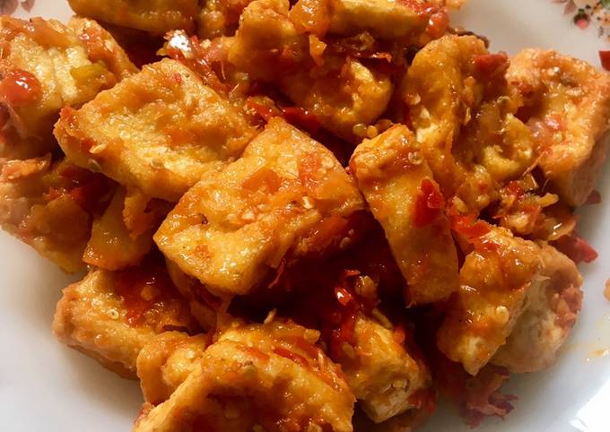 Resep Tahu Sambal Merah Oleh Cici Sukma Cookpad