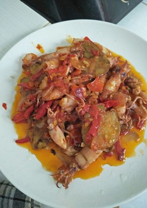 Foto resep 14. Balado Jengkol + Cumi Asin