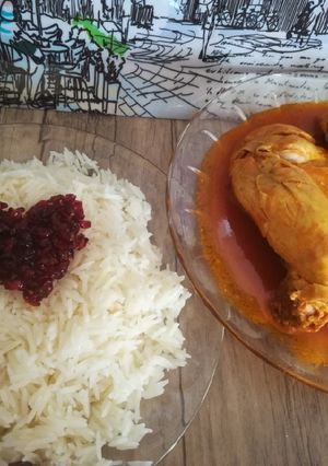 عکسی از دستور زرشک پلو با مرغ