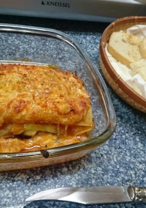 Foto principal de Lasaña de Bacalao 🐟con Verduras 🍲