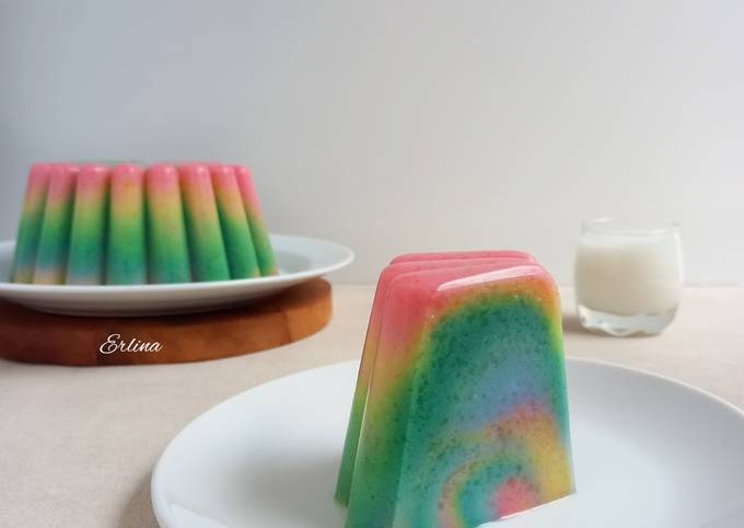 Resep Puding Nasi Rainbow Oleh Erlina Cookpad