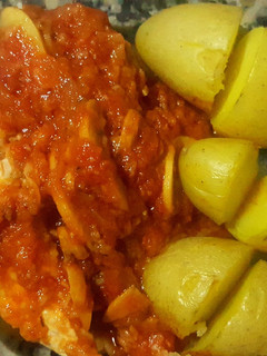 Una foto de Pollo en salsa casera