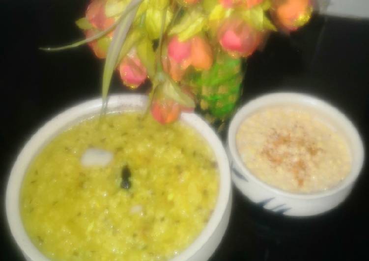 How to Make Tasty Arhar Daal khichdi with boondi Raita