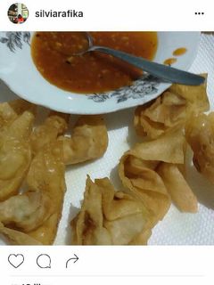 Foto resep Pangsit goreng isi udang ayam