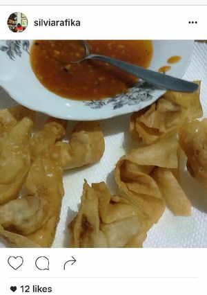 Foto resep Pangsit goreng isi udang ayam