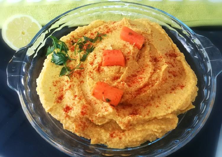 Hummus con Zanahoria y Calabaza con Tahini Casero